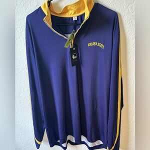 Golden State Warriors VIP Collection 1/4 Zip Pullover NWT Size Mens XL Limited